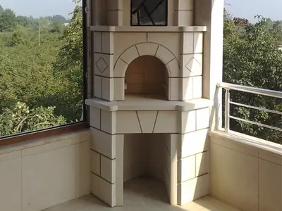 Bahçe ve teras şömine uygulaması (70)